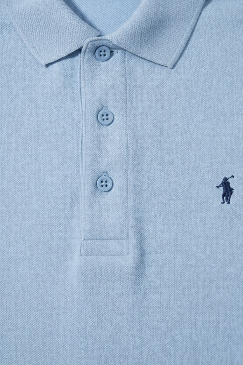 Polo Club Herren Rugby Shirt Blau Größe L