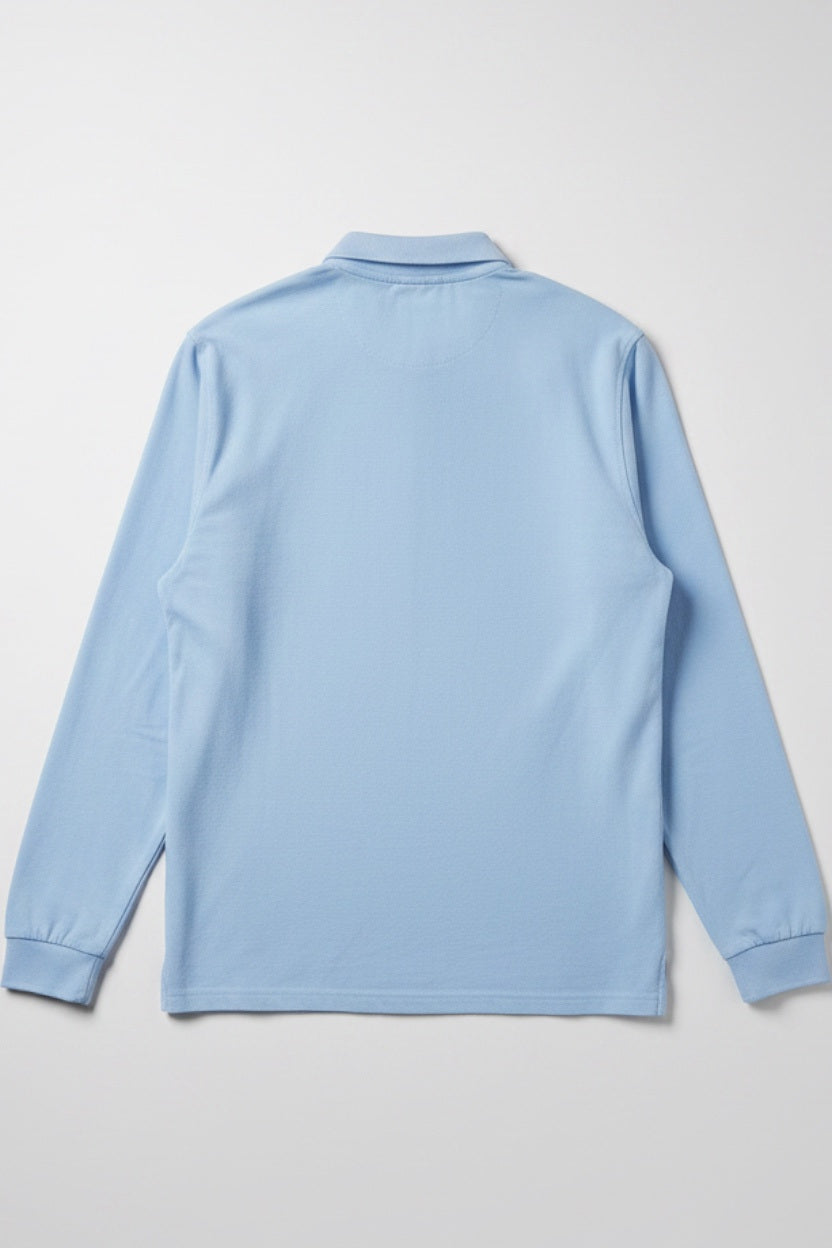 Polo Club Herren Rugby Shirt Blau Größe L