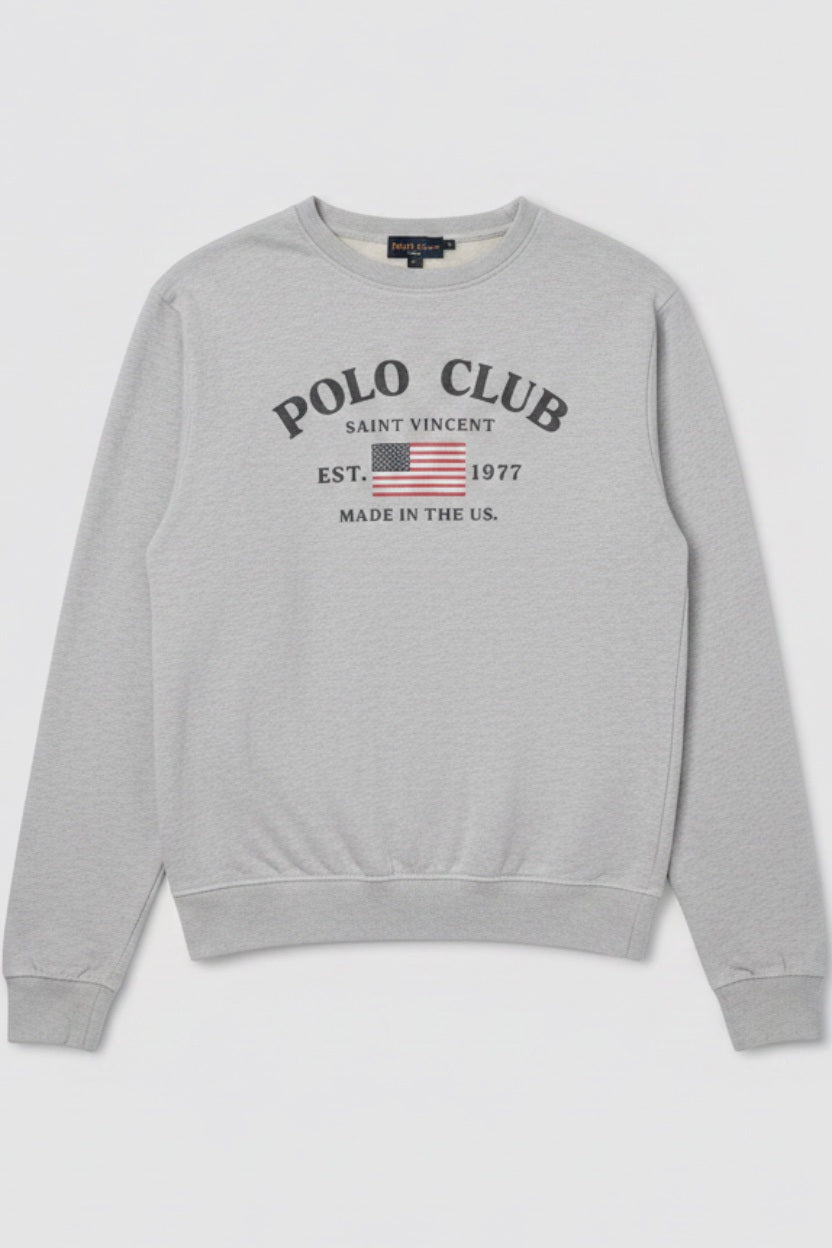 Polo Club Herren Sweatshirt Grau Größe M