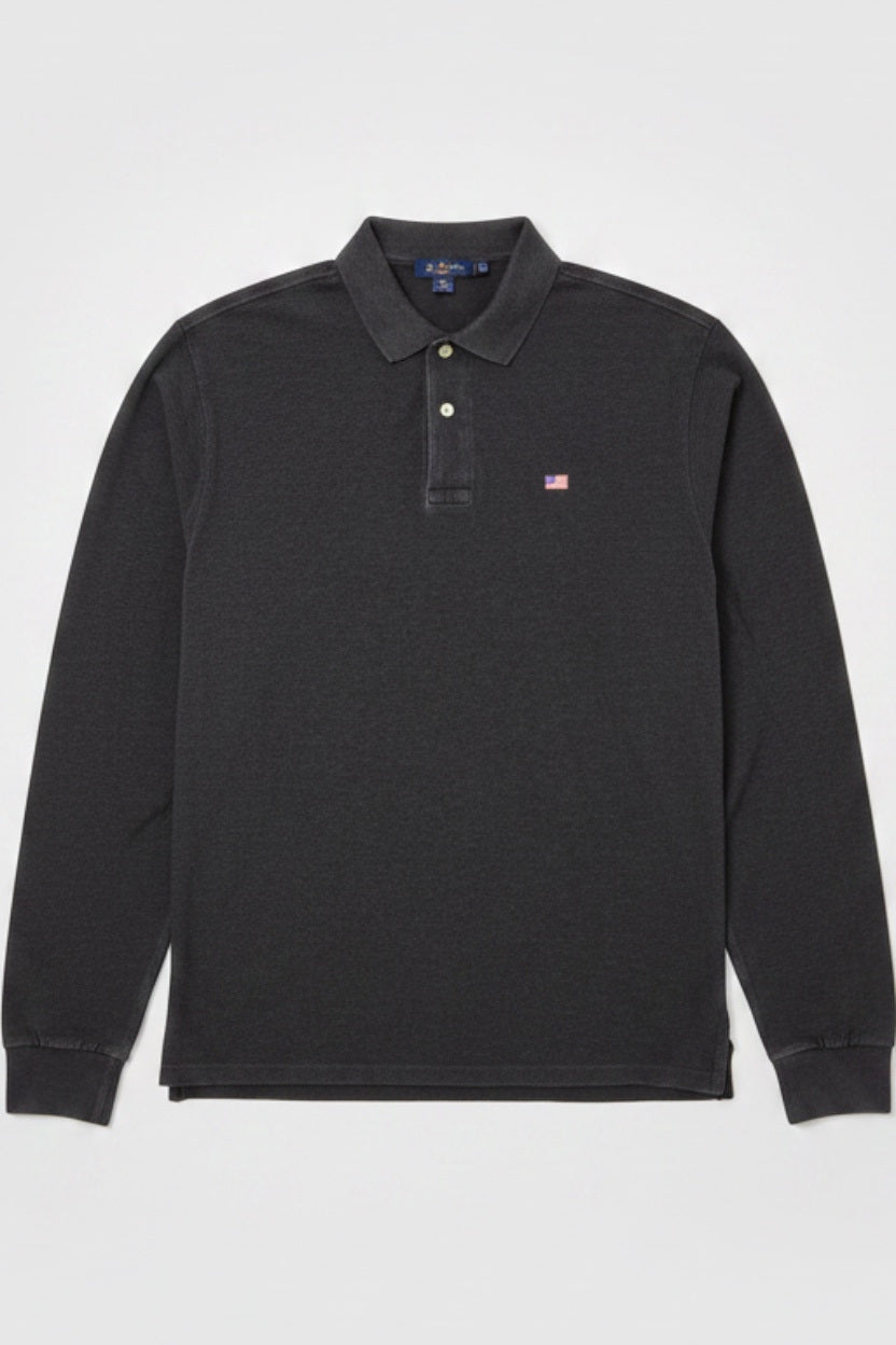 Polo Jeans Company Ralph Lauren Herren Rugby Shirt Grau Größe M