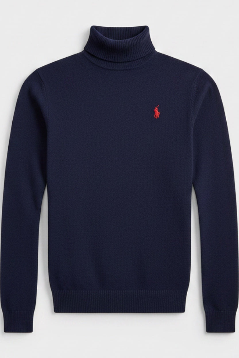 Polo Ralph Lauren Herren Rollkragenpullover Blau Größe S/M