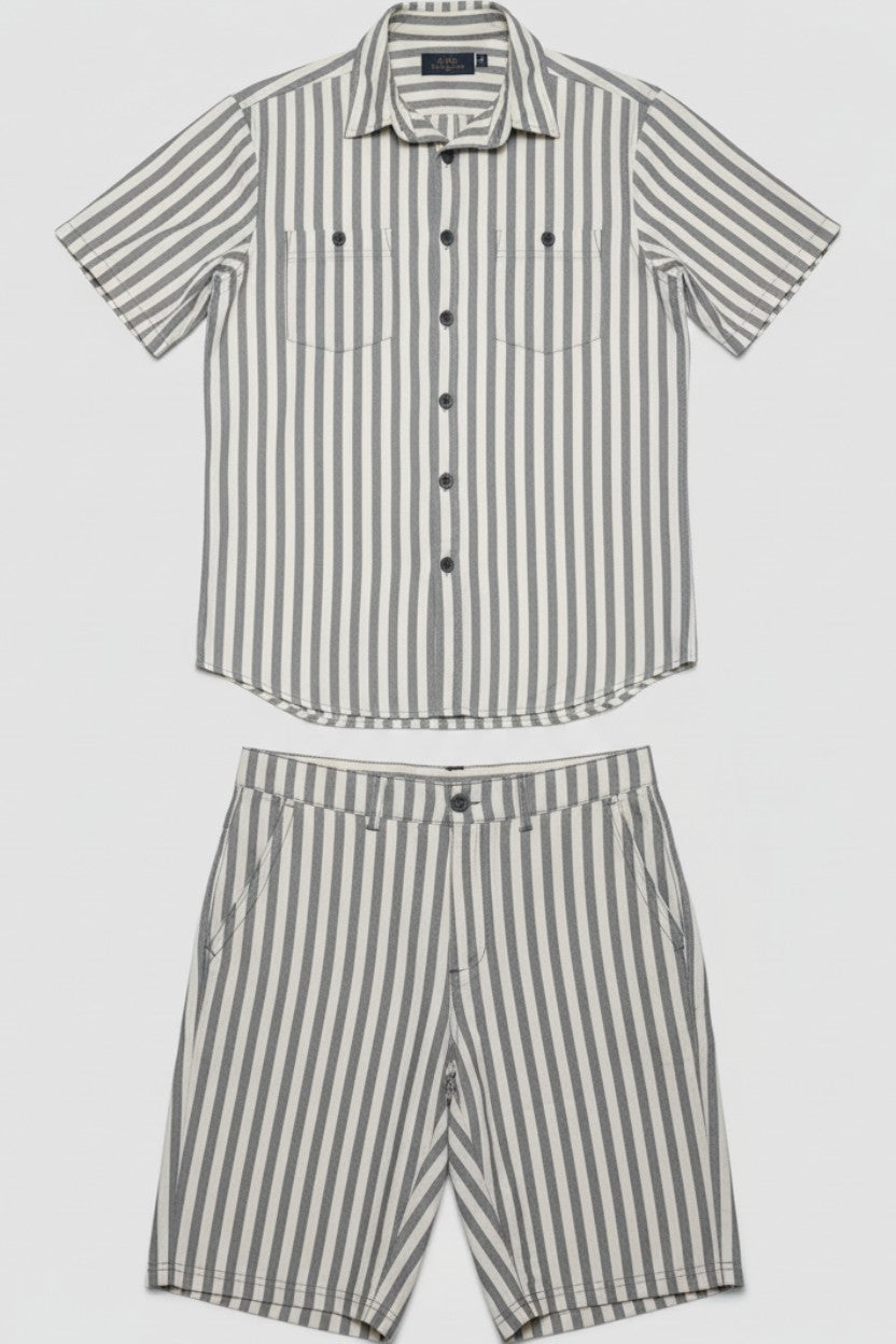 Blend Herren Set Blau Weiß Größe M