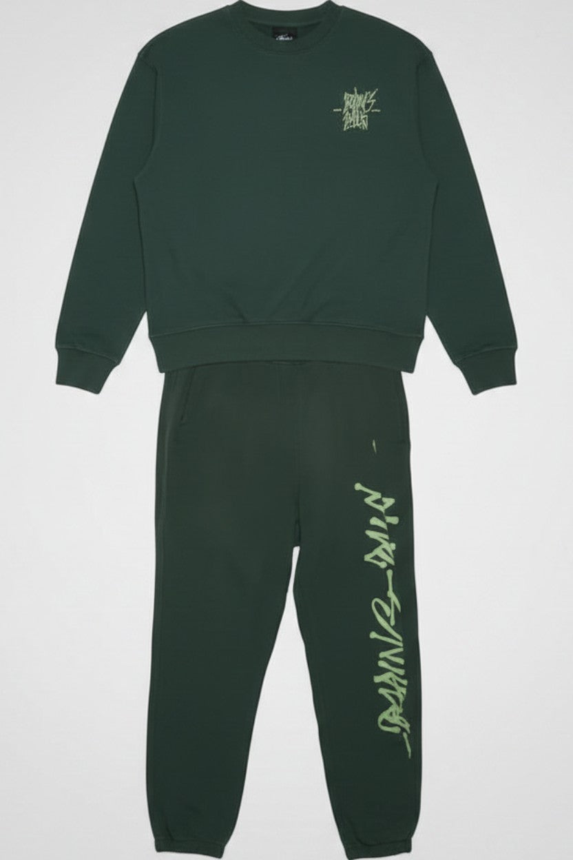 H&M Herren Freizeitanzug Grün Größe S