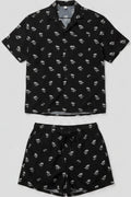 H&M Herren Set Schwarz Weiß Größe L