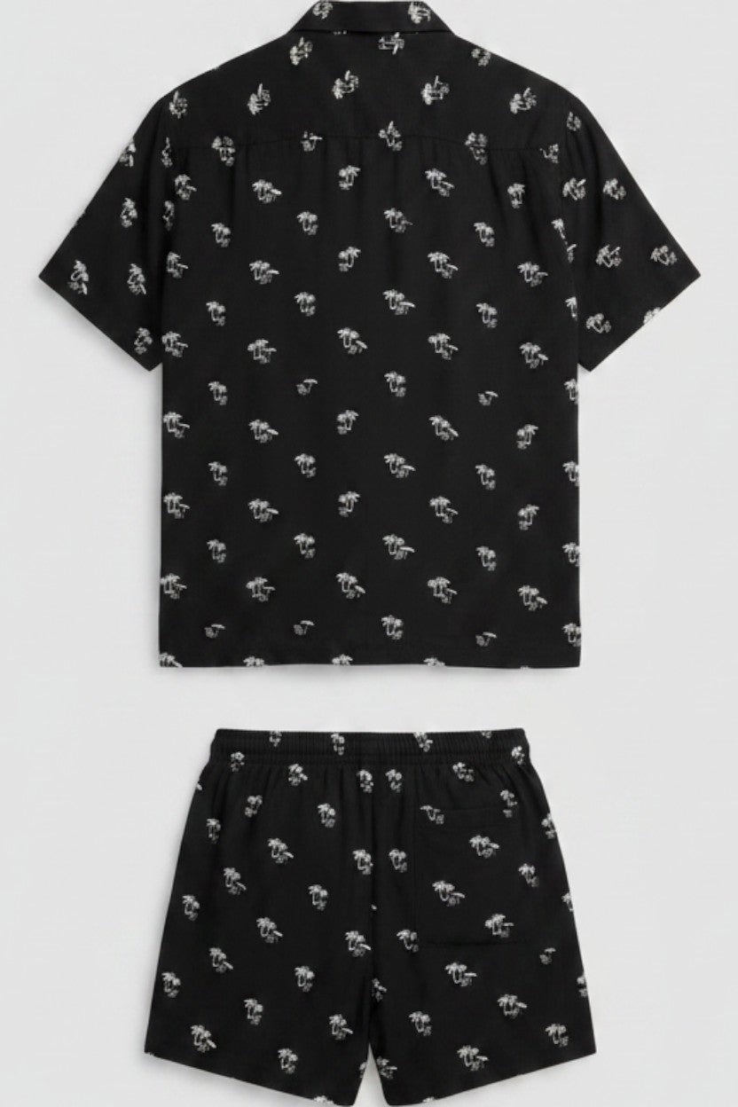 H&M Herren Set Schwarz Weiß Größe L
