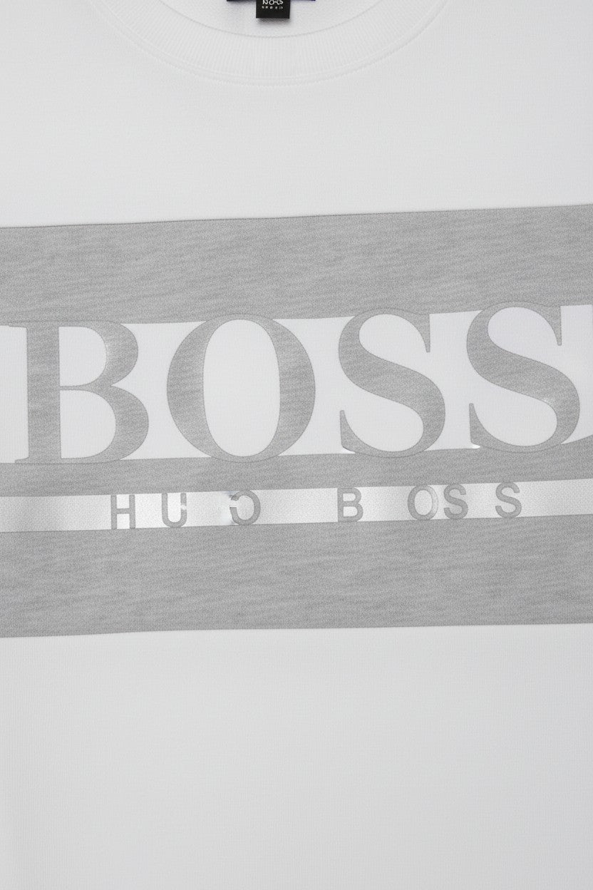 Hugo Boss Herren Freizeitanzug Weiß Grau Größe L