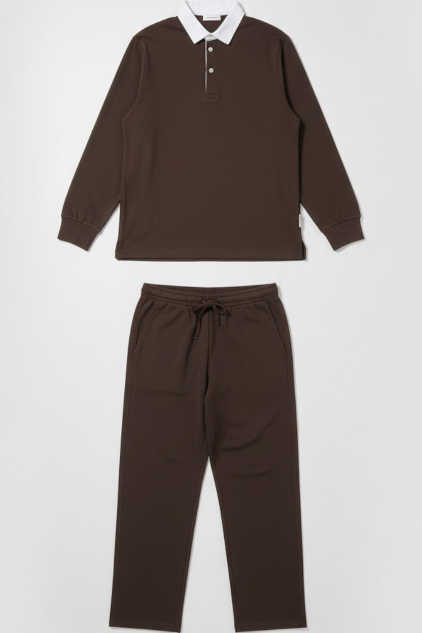 Van Laack Herren Set Braun Größe XL