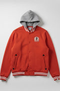 Puma Herren Collegejacke Rot Grau Größe M