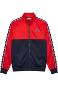 Kappa Herren Trainingsjacke Rot Schwarz Weiß Streifen Größe L