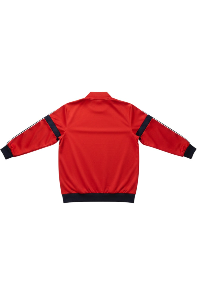 Kappa Herren Trainingsjacke Rot Schwarz Weiß Streifen Größe L