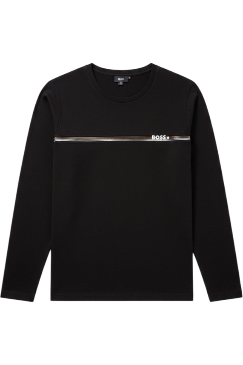 Hugo Boss Herren Langarmshirt Schwarz Größe XL