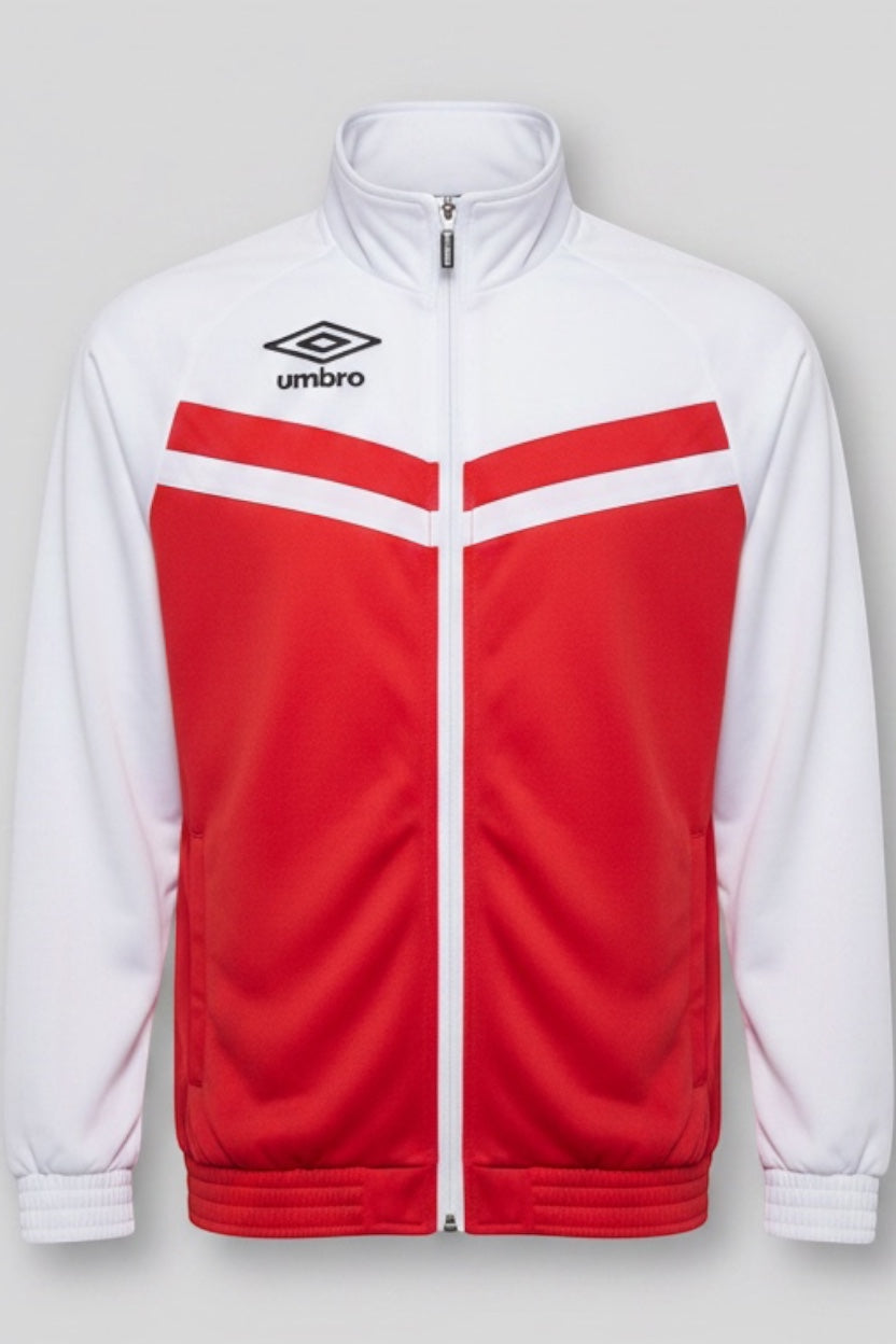Umbro Herren Trainingsjacke Rot Weiß Größe S