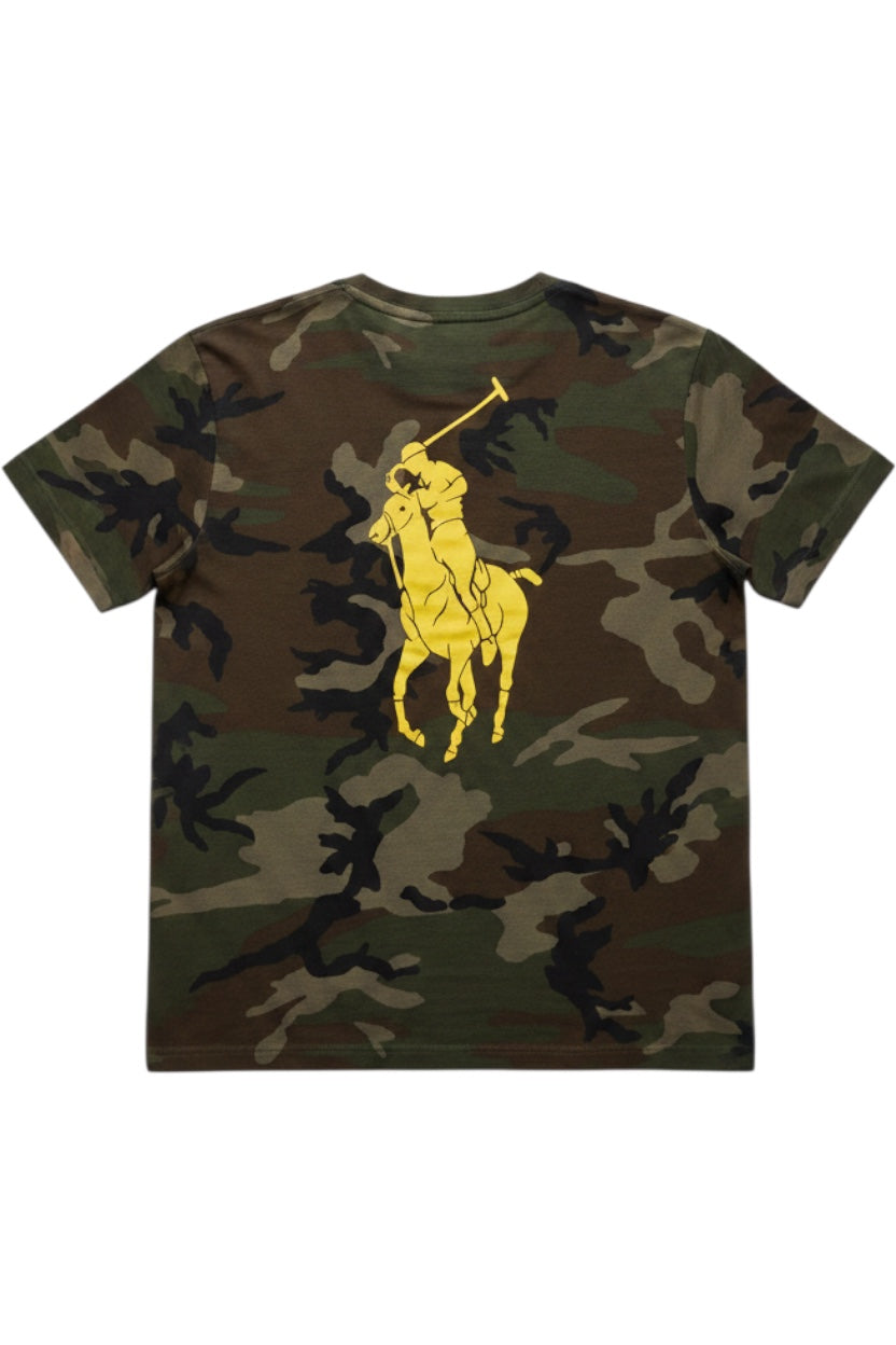Polo Ralph Lauren Herren T-Shirt Custom Slim Fit Camouflage Grün Braun Schwarz Größe S