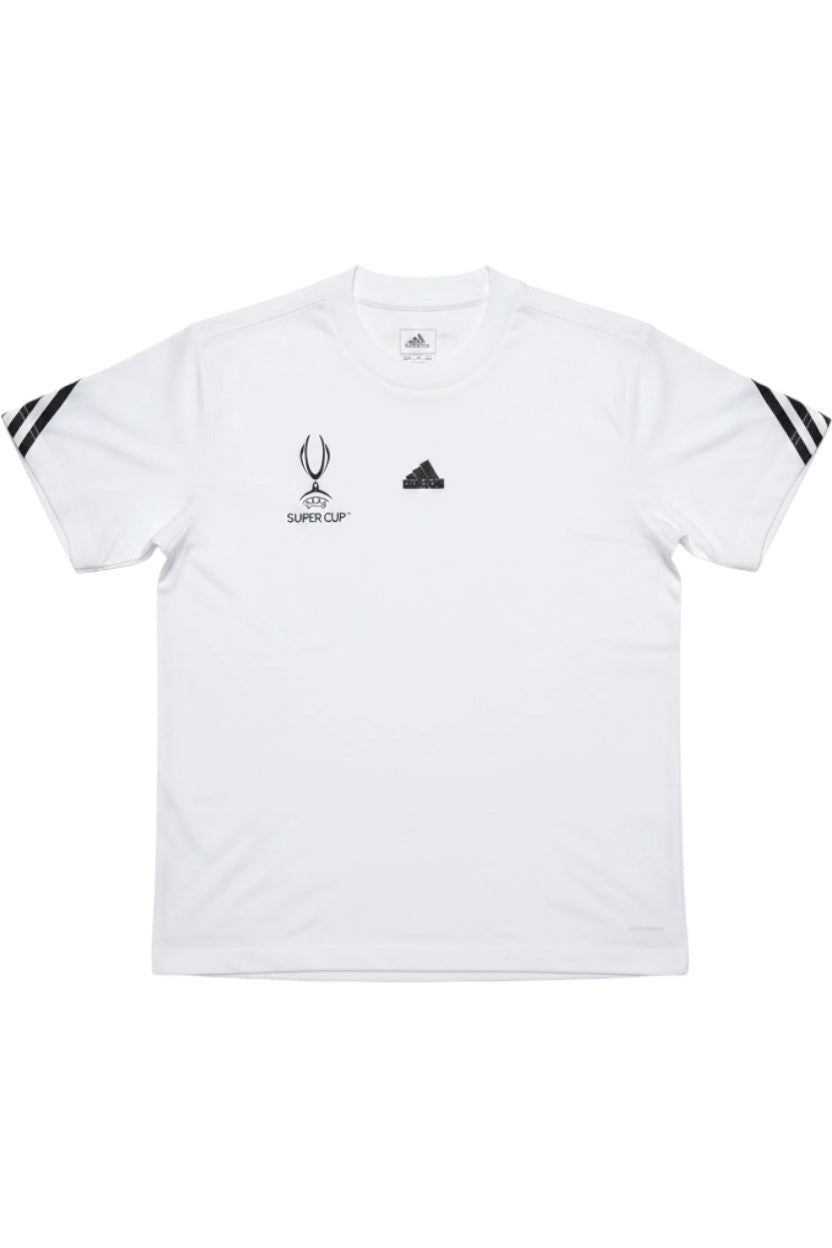 Adidas Herren T-Shirt Weiß-Schwarz Print Größe M