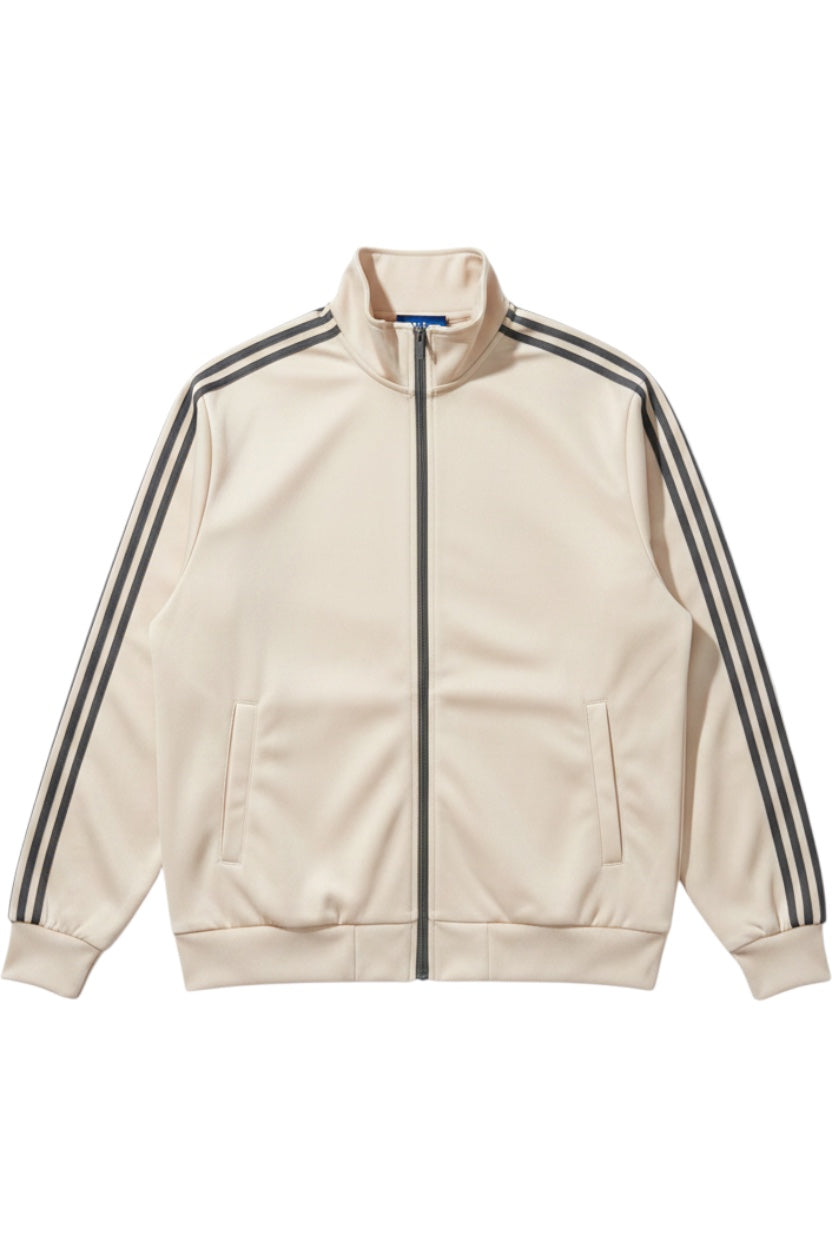 Only & Sons Herren Trainingsjacke Beige Grün Gestreift Größe L