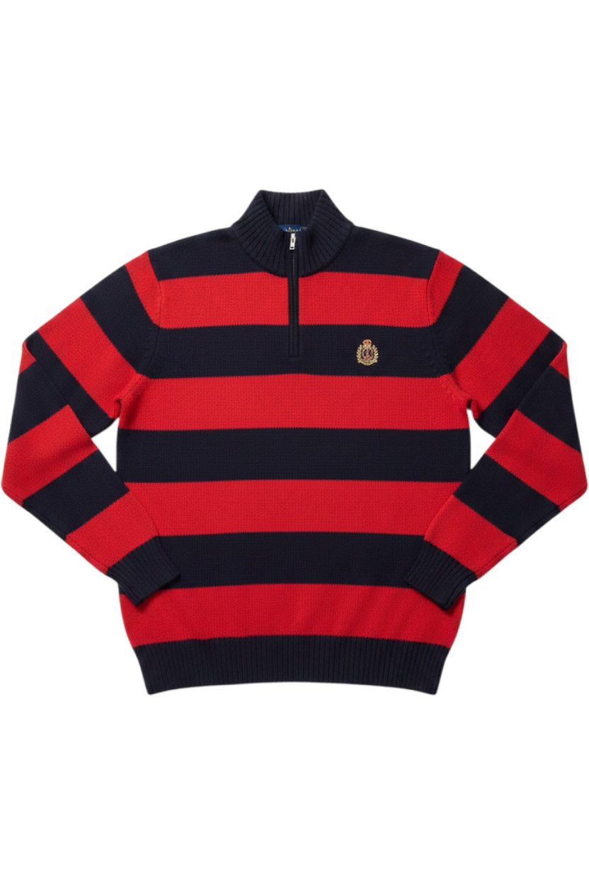 Lauren Ralph Lauren Herren Strickpullover Rot Blau Größe XL