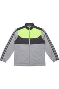 Adidas Herren Trainingsjacke Grau Schwarz Mehrfarbig Größe L