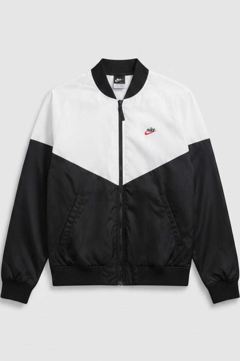 Nike Herren Trainingsjacke Schwarz Weiß Größe L