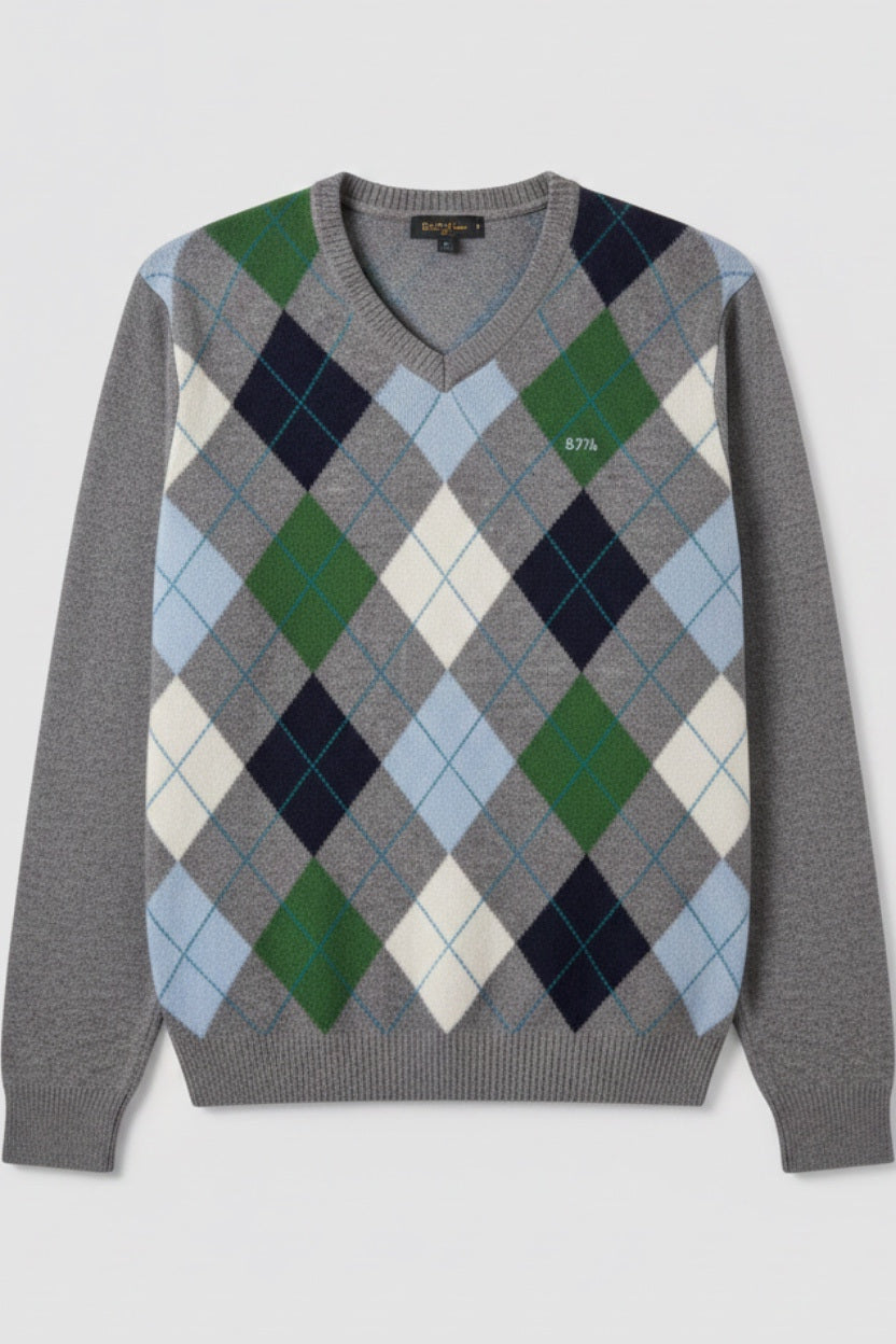 U.S. Polo Assn. Herren Pullover Grau Mehrfarbig Größe XL
