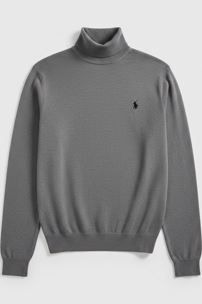 U.S. Polo Assn. Herren Rollkragenpullover Grau Größe XL