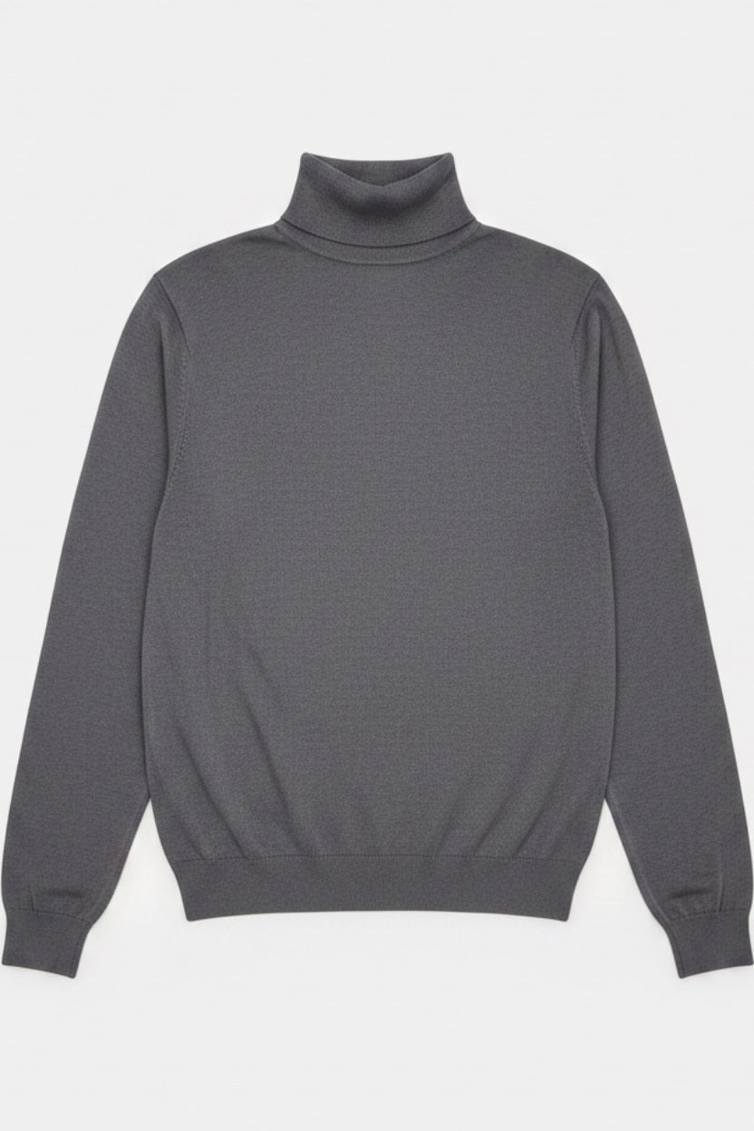 U.S. Polo Assn. Herren Rollkragenpullover Grau Größe XL