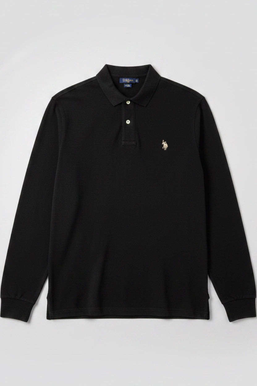 U.S. Polo Assn. Herren Rugby Shirt Grün Größe L