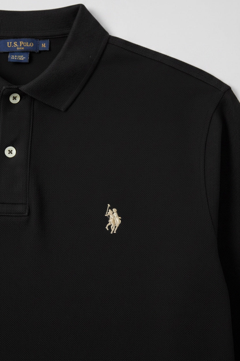 U.S. Polo Assn. Herren Rugby Shirt Grün Größe L