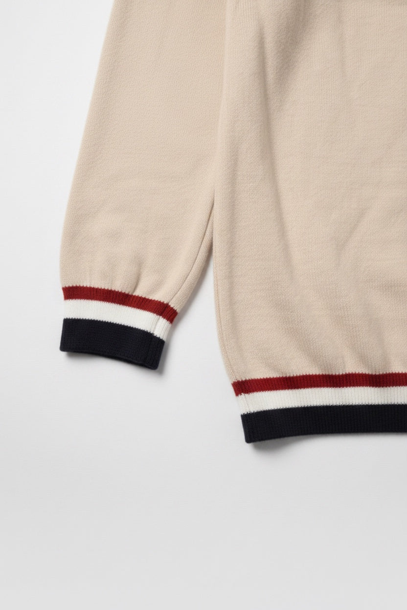 U.S. Polo Assn. Herren Strickpullover Beige Mehrfarbig Größe L