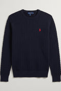 U.S. Polo Assn. Herren Strickpullover Blau Größe L