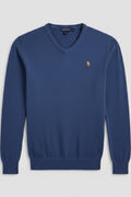 U.S. Polo Assn. Herren Strickpullover Blau Größe L