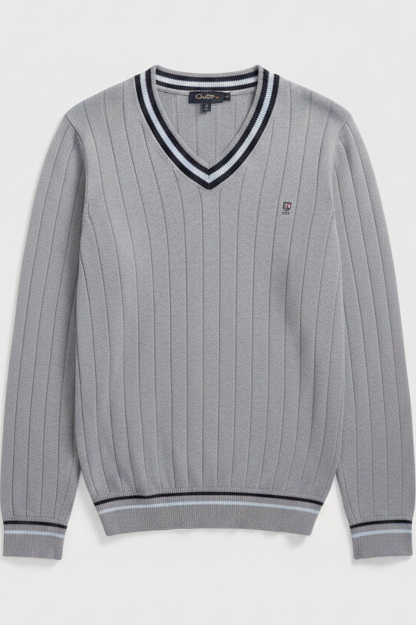 U.S. Polo Assn. Herren Strickpullover Grau Blau Weiß Größe XXL