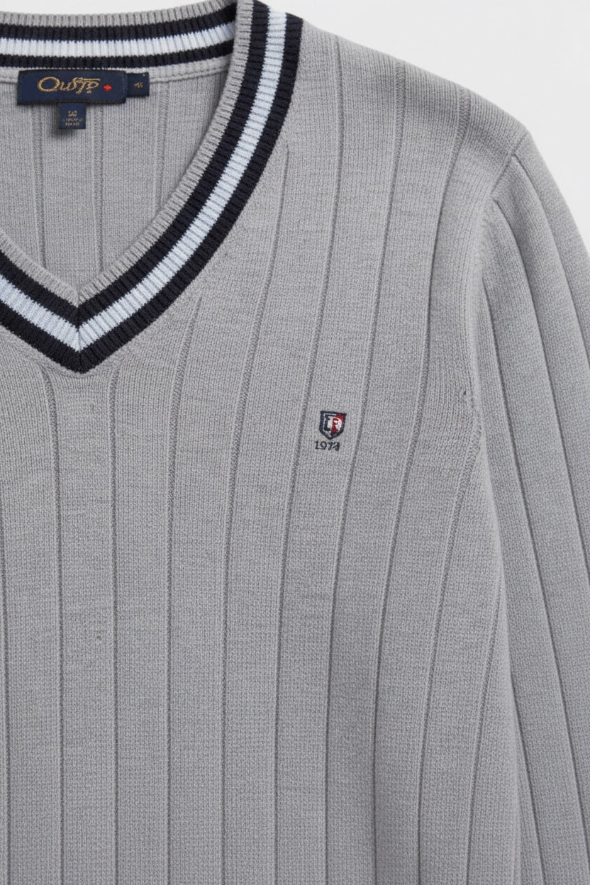 U.S. Polo Assn. Herren Strickpullover Grau Blau Weiß Größe XXL