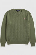 U.S. Polo Assn. Herren Strickpullover Grün Größe M