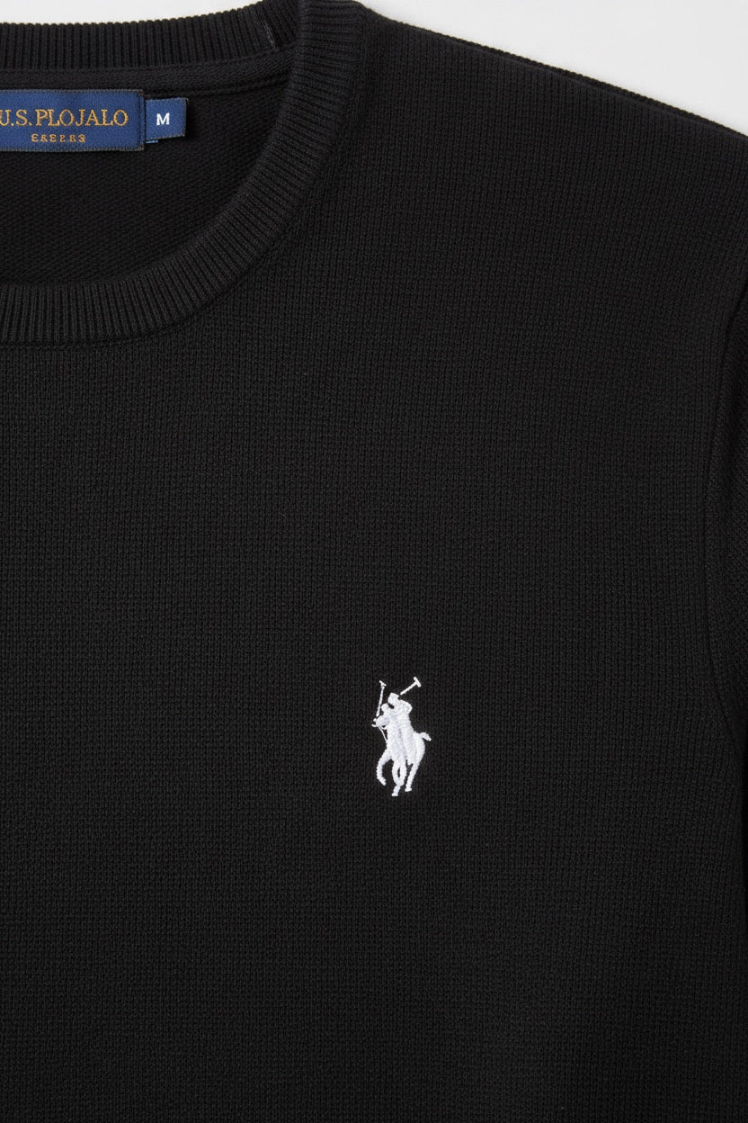 U.S. Polo Assn. Herren Strickpullover Schwarz Größe L