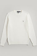 U.S. Polo Assn. Herren Strickpullover Weiß Größe L