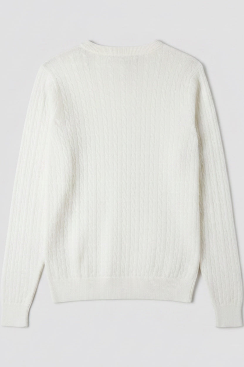 U.S. Polo Assn. Herren Strickpullover Weiß Größe L