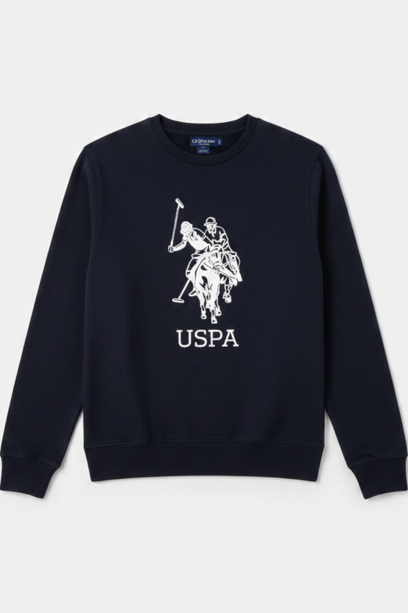 U.S. Polo Assn. Herren Sweatshirt Blau Größe S