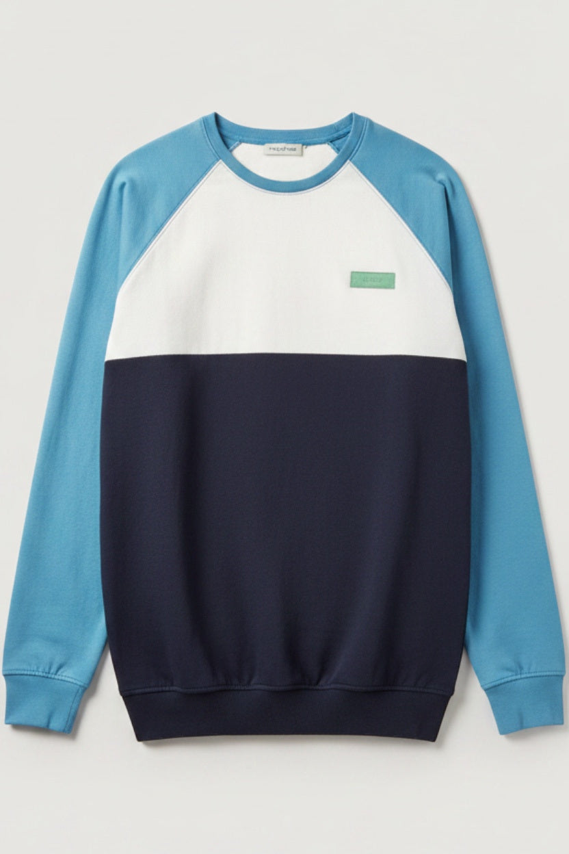 U.S. Polo Assn. Herren Sweatshirt Blau Weiß Mehrfarbig Größe XXL