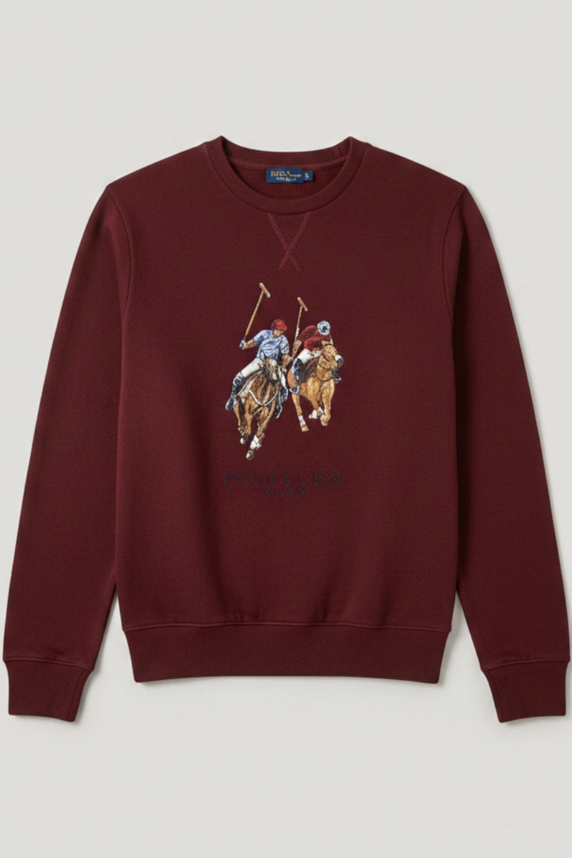 U.S. Polo Assn. Herren Sweatshirt Rot Größe S