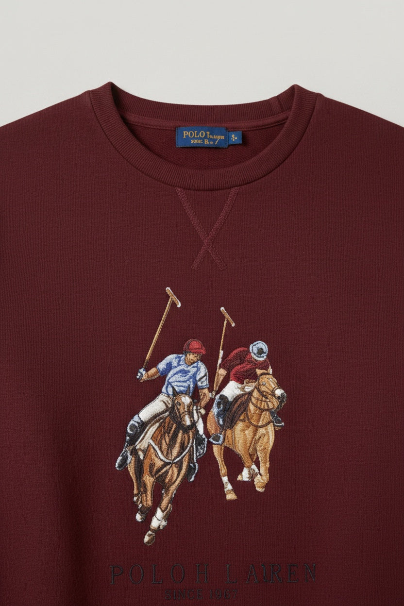 U.S. Polo Assn. Herren Sweatshirt Rot Größe S