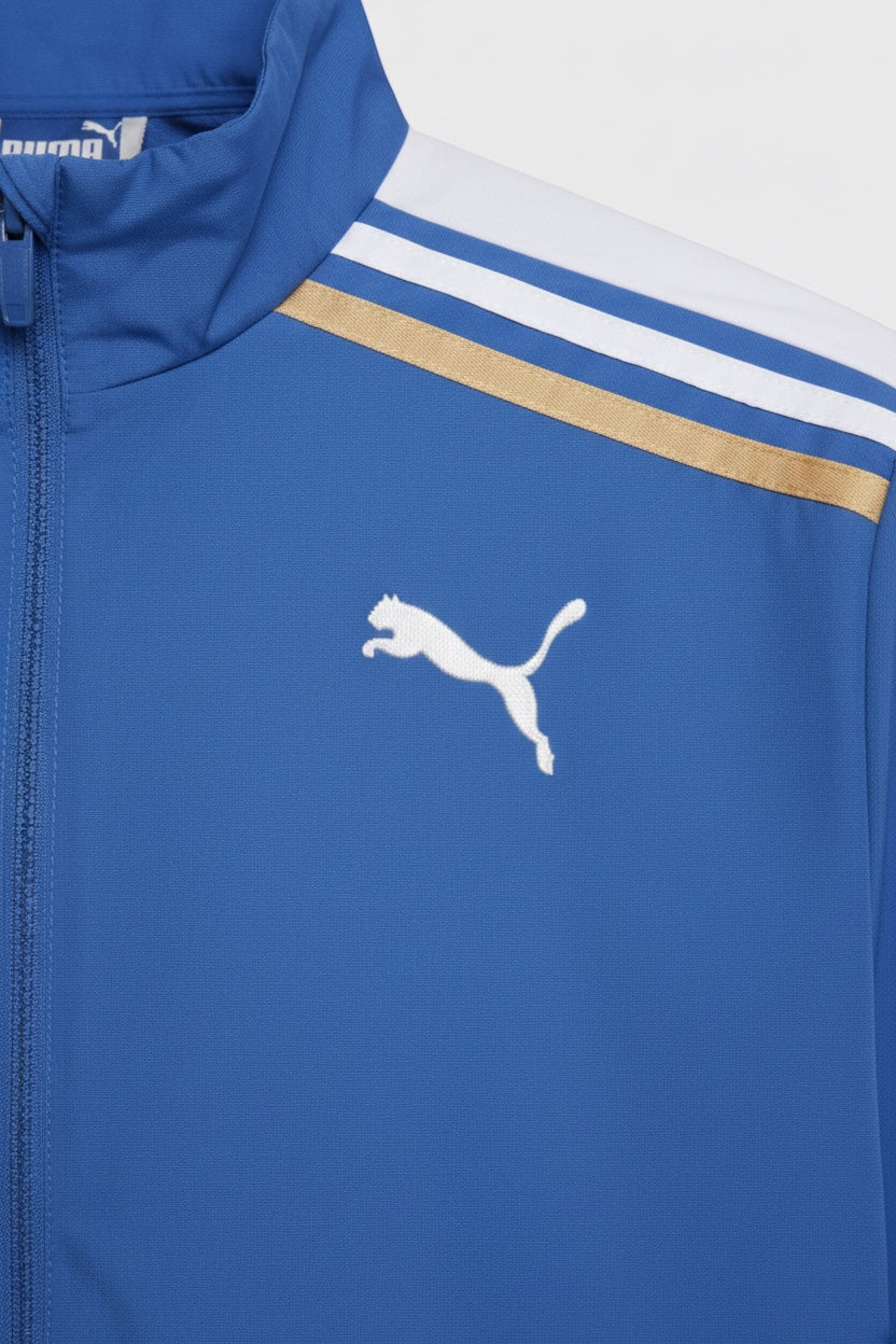 Puma Herren Trainingsjacke Blau Weiß Größe XL