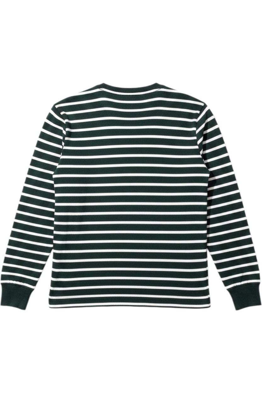 Polo Ralph Lauren Herren Langarmshirt Gestreift Grün Weiß Größe L