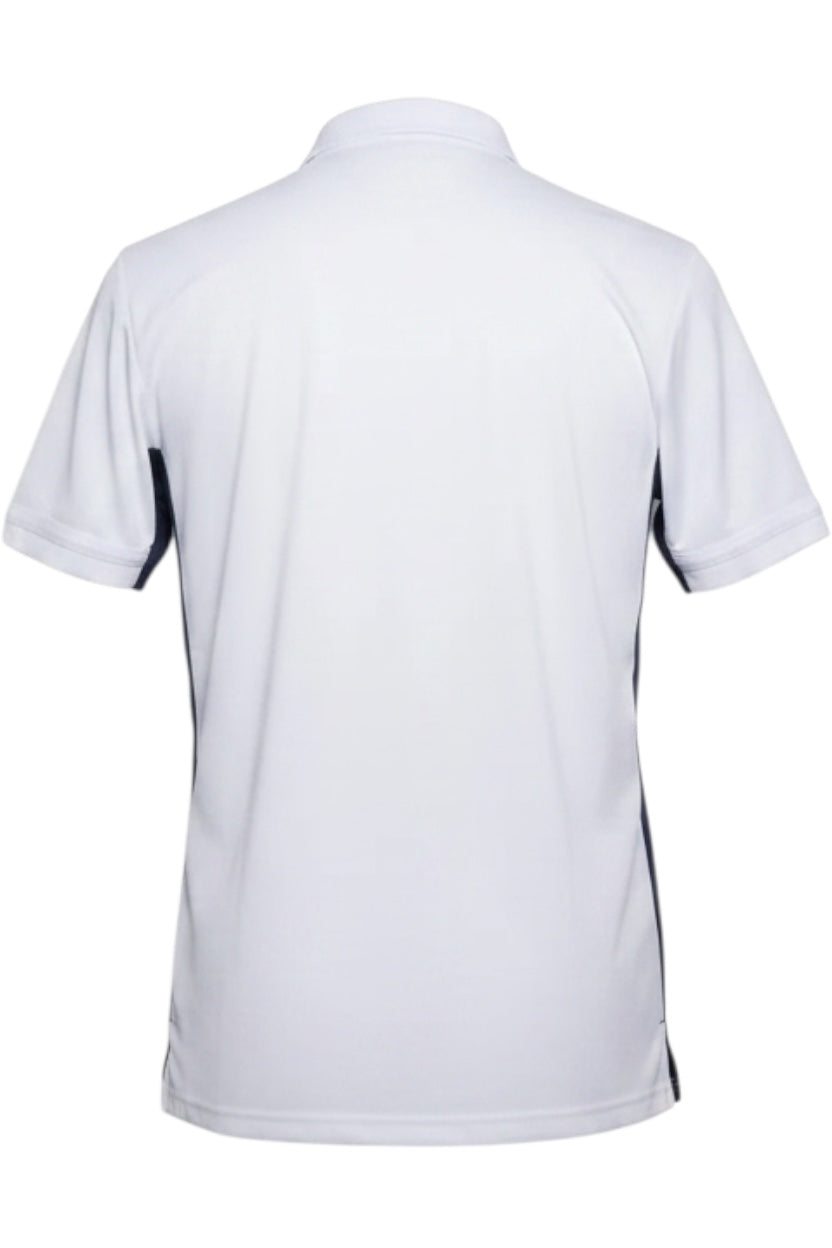 Adidas Herren Poloshirt Weiß-Blau-Gelb Größe M