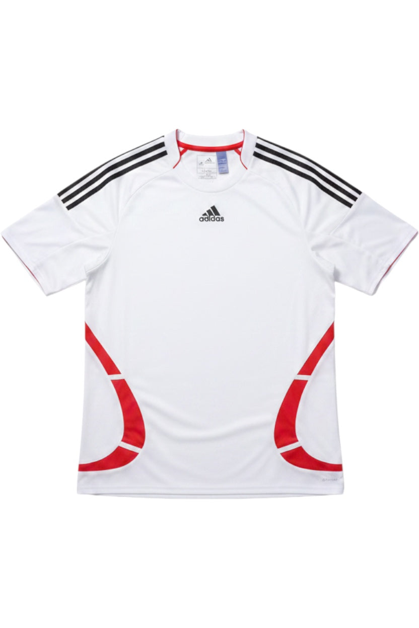 Adidas Herren Fußball Trikot Weiß Rot Schwarz Print Größe M