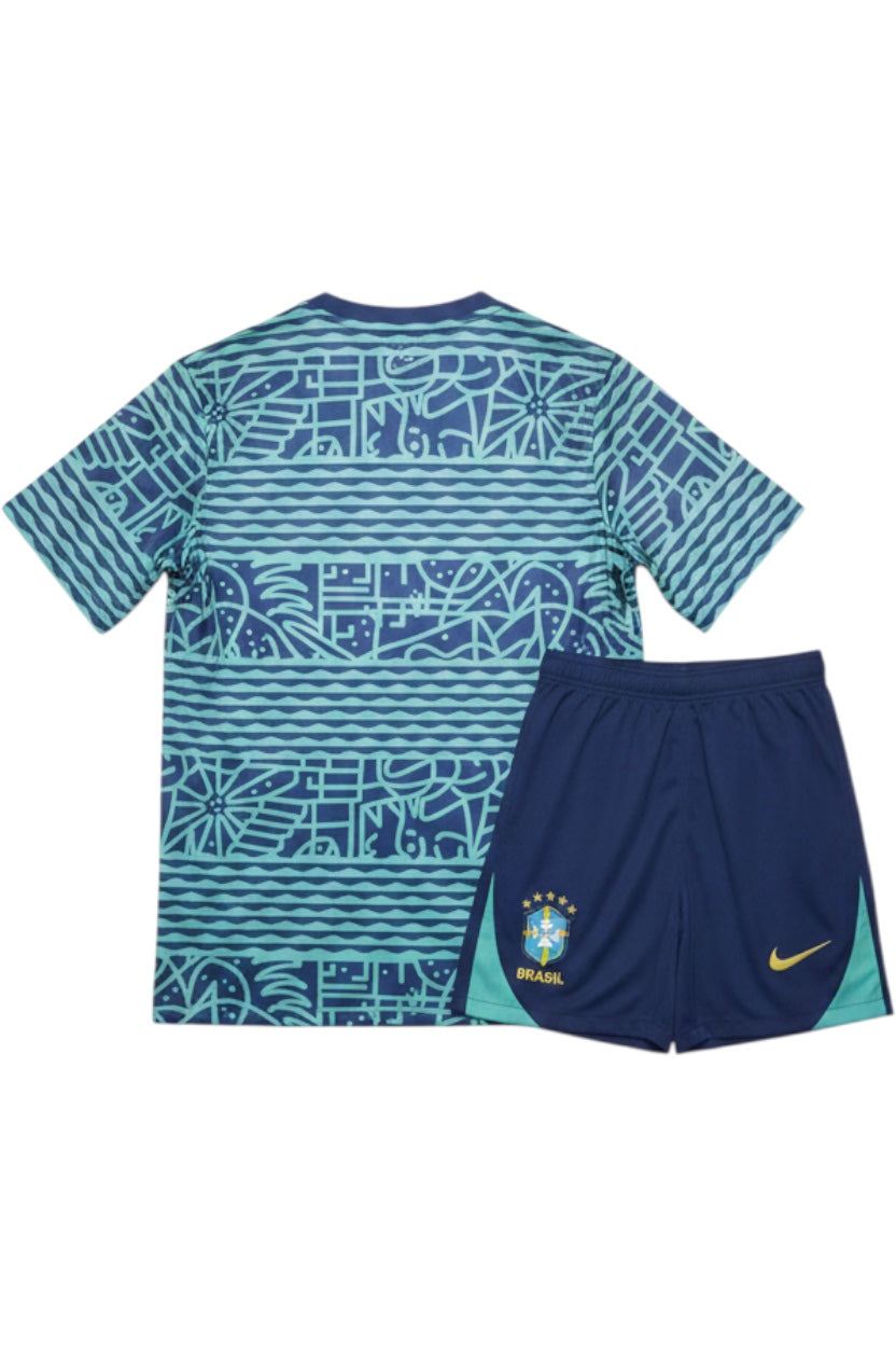 Nike Herren Trainingsset Blau Grün Print Größe M