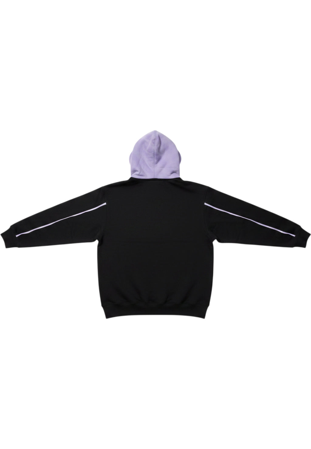 Mennace Herren Kapuzenpullover Schwarz Lila Größe S