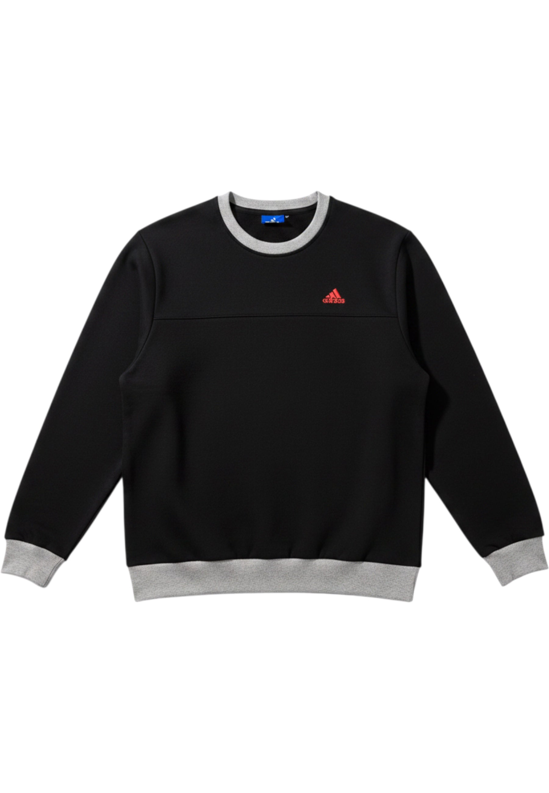 Adidas Herren Sweatshirt Grau-Rot Größe M