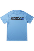 Adidas Herren T-Shirt Blau-Weiß Print Größe L