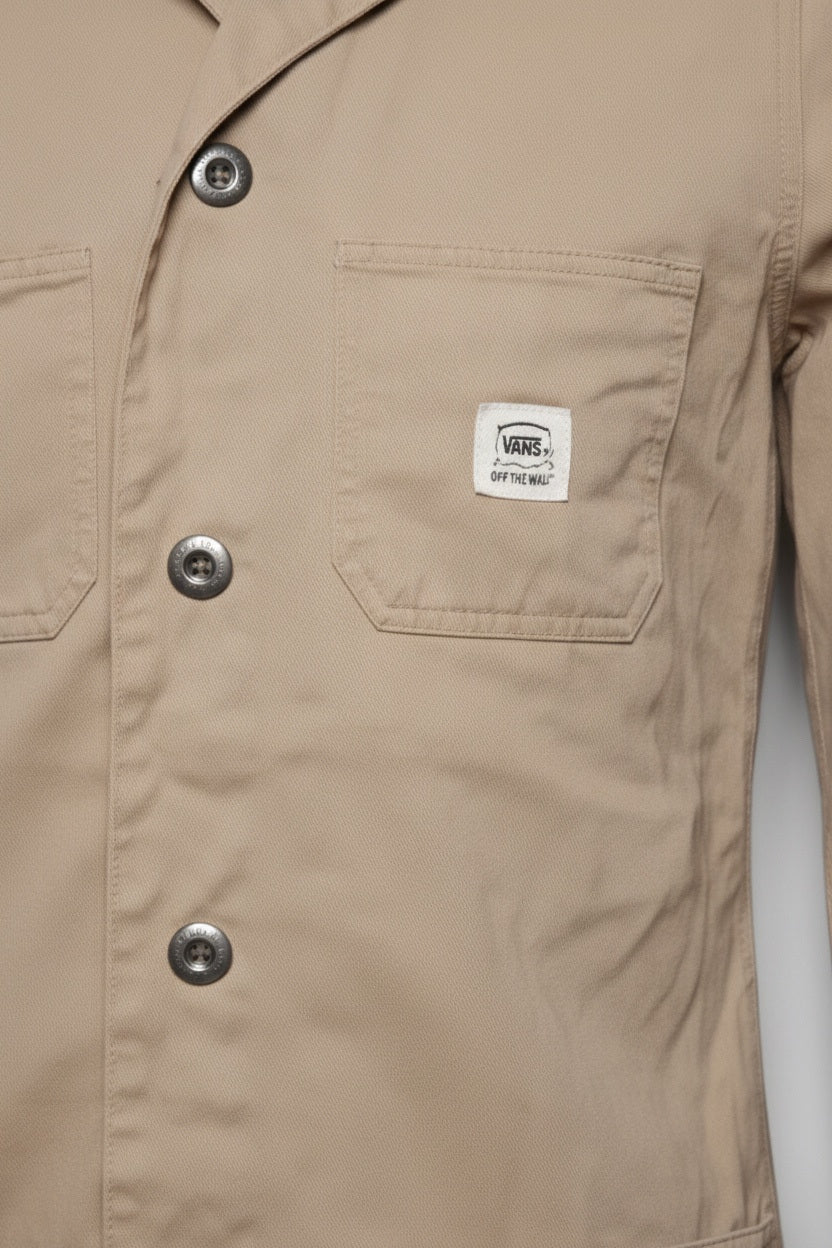 Vans Herren Oberhemd Beige Größe S