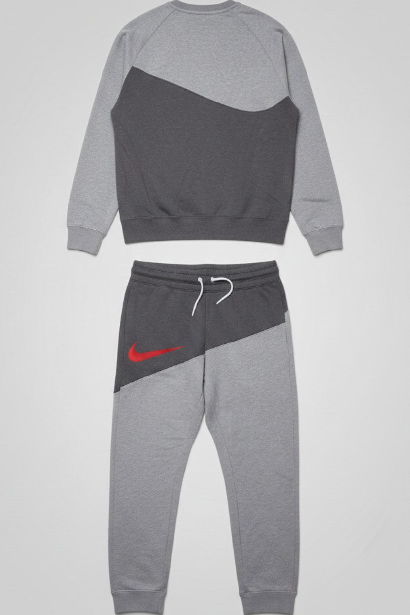 Nike Herren Freizeitanzug Grau Rot Mehrfarbig Größe M